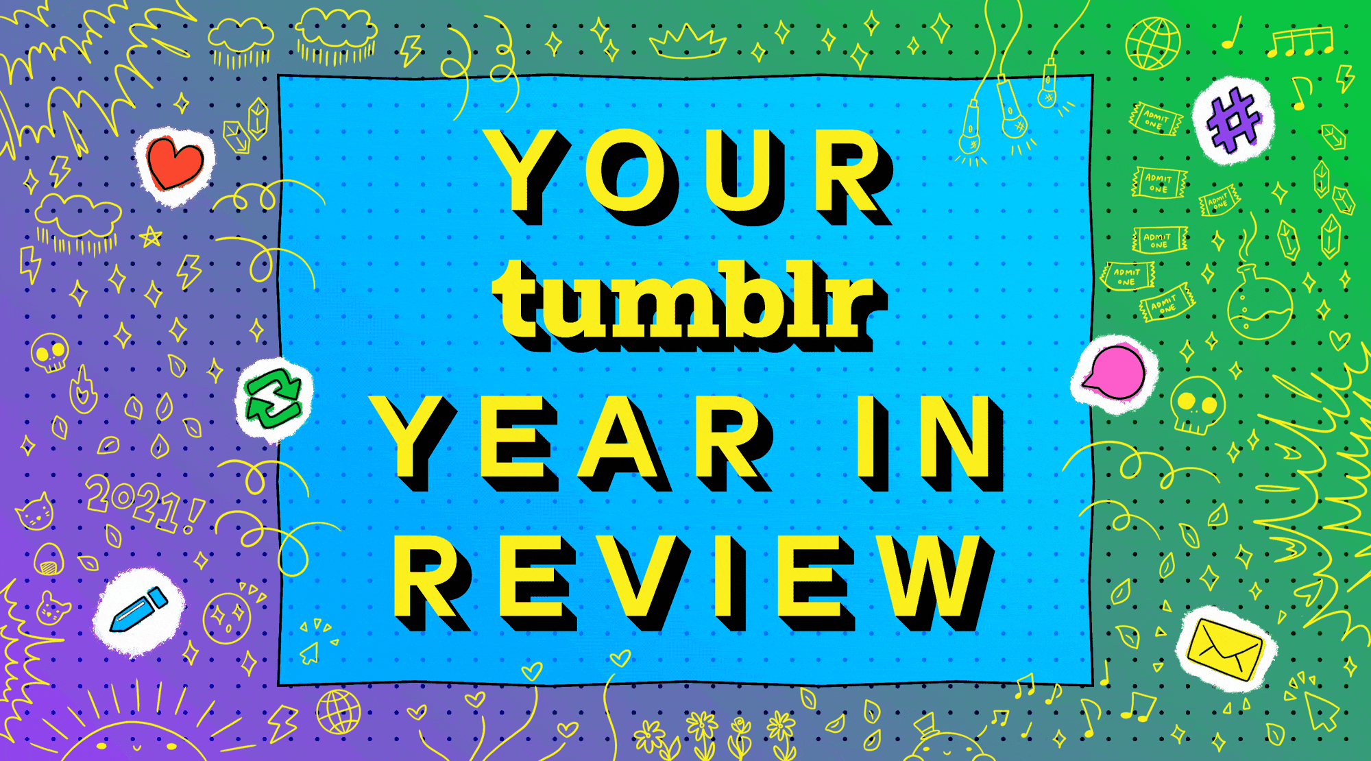Tumblr Year in Review campaign visual